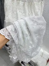 高級感ある国風レーススカート【ウエストゴム・シンプルデザイン・ロングタイプ】