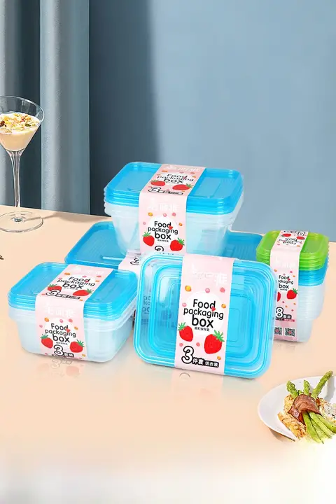 食品用保鮮ボックス【透明・密閉タイプ・冷蔵庫収納・電子レンジ対応】