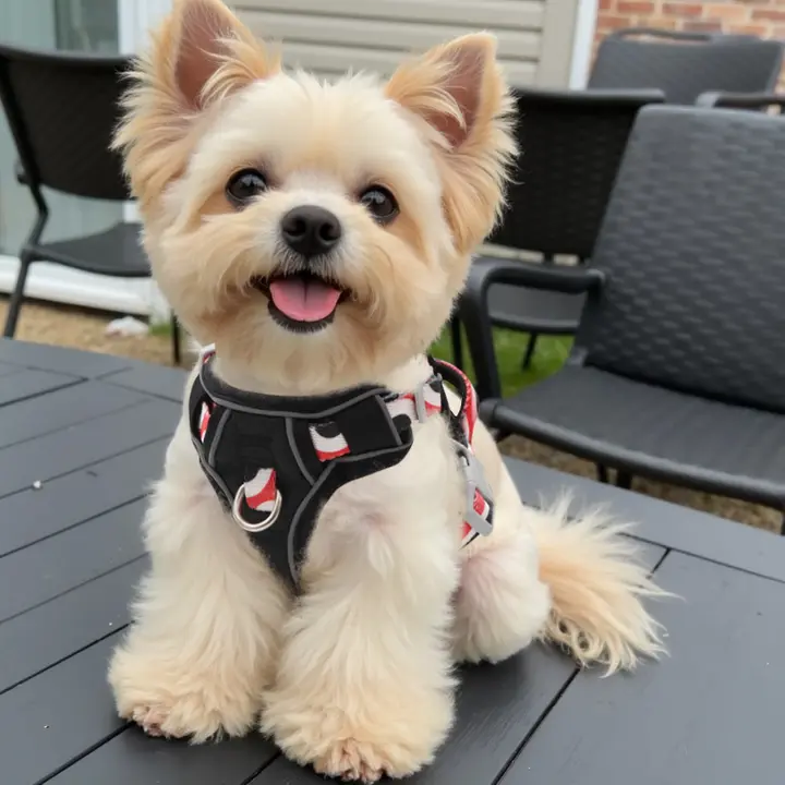 可調節式 小型犬用リード【高いデザイン性・ハーネス付き】