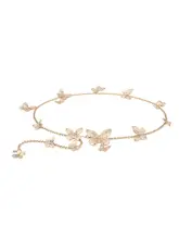 Muses Earth 蝶モチーフのウエストチェーン【ゴールド・春のロマンティックアクセサリー・ドレスに最適】