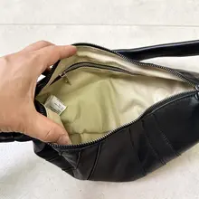 羊革製 牛角デザインショルダーバッグ【斜め掛け・高級感ある本革】