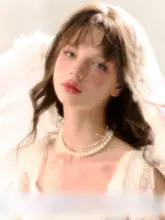 淡水パールの天然リボンネックレス