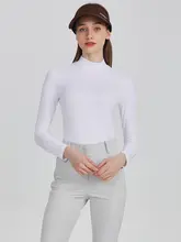 ゴルフ用 UVカット長袖Tシャツ【速乾・通気性・ハイネック・氷絲素材】