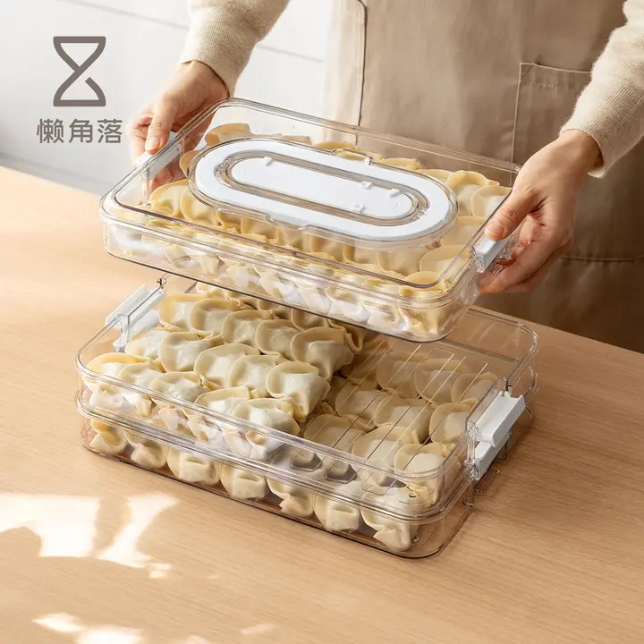 Lazy Corner 食品用冷凍保存トレイ【水餃子・ワンタン用・冷凍対応】