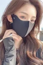 高性能UVカットマスク【黒・立体デザイン・通気性・女性用】