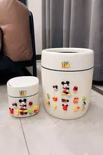 ゴミ箱 大容量 リビング 寝室 トイレ フタなし 円筒 シンプル 可愛い