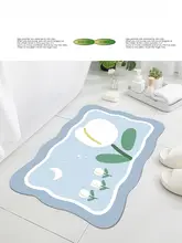 速乾性ソフト吸水バスマット【滑り止め・トイレ・洗面所用】
