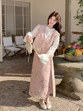 新中式風流れるフリンジのベストとスカート【秋春用・大人のデザイン・女性用】（セットアップ対応）