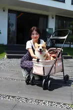 中小型ペット用キャリーカート【犬・猫用・折りたたみ式・外出便利】