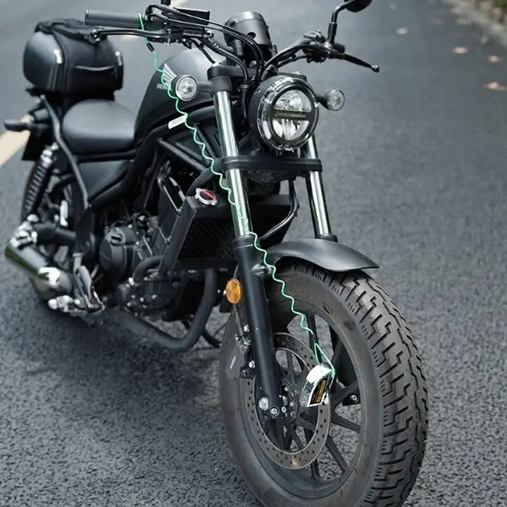 ディスクブレーキ用防盗アラームモーターサイクルロック【電動自転車・マウンテンバイク・公道用】