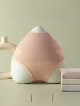 高ウエスト抗菌コットン女性用ショーツ【通気性・無痕・三角タイプ】