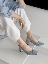 新中式デザインのオープントゥサンダル【シルク風牛革・太ヒール・バックストラップ】