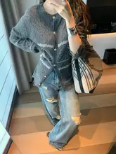 夏用 デザインデニムパンツ【ダメージ加工・レディース・フィット】
