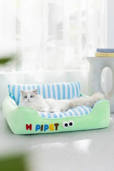 オールシーズン対応のキャットネスト、取り外して洗えるキャットソファ