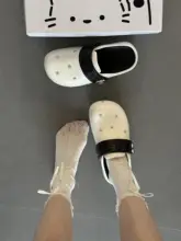 スタースタッズ付き厚底オープントゥスリッパ【女性用・軽量・通気性・春夏用】