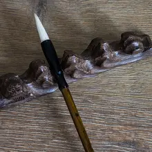 茶道用 鳥の羽木製毛筆置き【シンプルデザイン・高級感あり】