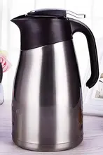 大容量304ステンレス製コーヒーポット【モダン・シンプルデザイン・保温・家庭およびオフィス用】