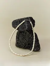 ブロックチェーン風 竹節ネックレス
