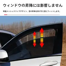日産車用の窓用カーテン【遮光・防虫ネット付き・車載使用】