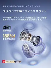ワイヤレスBluetoothイヤフォン【AI翻訳機能・クリンチタイプ・オープンデザイン・スポーツ用】