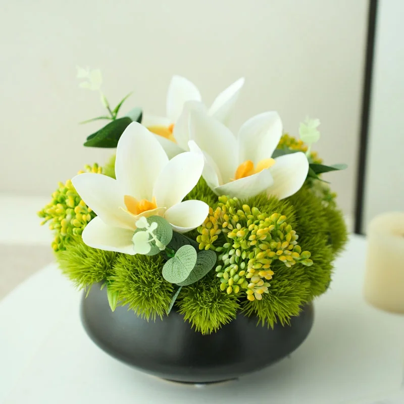 グレーラベンダーとは：新中式インテリアに最適なフェイク蘭の花飾り