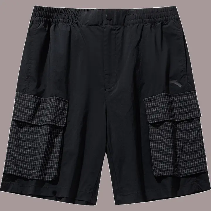 秋用冷感素材のメンズアウトドアショートパンツ【ストレート・ワイドフィット・作業用】