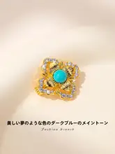 ブローチ レディース スカーフ留め バッジ 上品 高級感 服留め アクセサリー