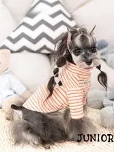 J家夢幻屋 ペット用ストライプ長袖シャツ【秋冬用・小型犬・テディベア・ビションフリーゼ対応】