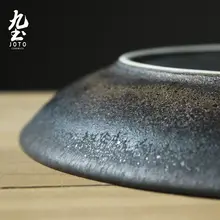 手作り粗陶の茶盤【ヴィンテージ風・マット仕上げ・大サイズ】（セットアップ対応）