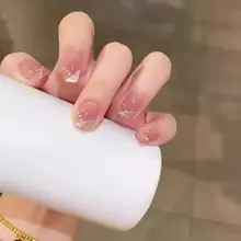 フレンチネイルデザインの猫眼ネイルシール【極上の柔らかさ・華やかでシンプル】