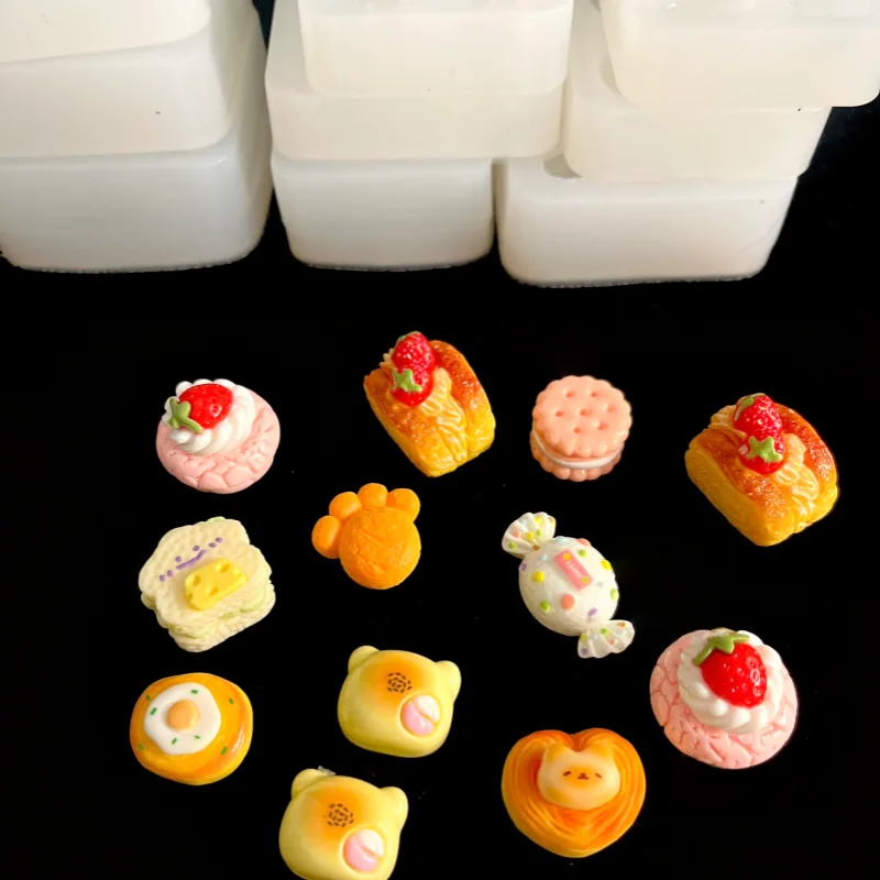 猫型のマカロン型シリコンモールド【ストロベリーケーキ・食品グレード・お菓子用】
