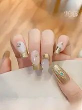 金属箔押し浮彫デザインのネイルシール【ブチラティ風・ヴィンテージスタイル】
