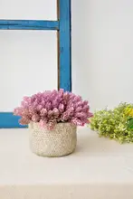 編み込みかご 偽造緑植物 組み合わせ植木鉢 ゲストハウス ソフト装飾 アイテム ナチュラルスタイル