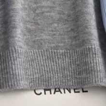 春のファッション！POLOカラーのニットセーター【カラー系・カジュアル・バイカラー・アカデミックスタイル】（セットアップ対応）