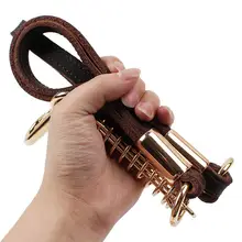 牛革製 大型犬用リード【真皮・中型犬対応・しっかりした作り】