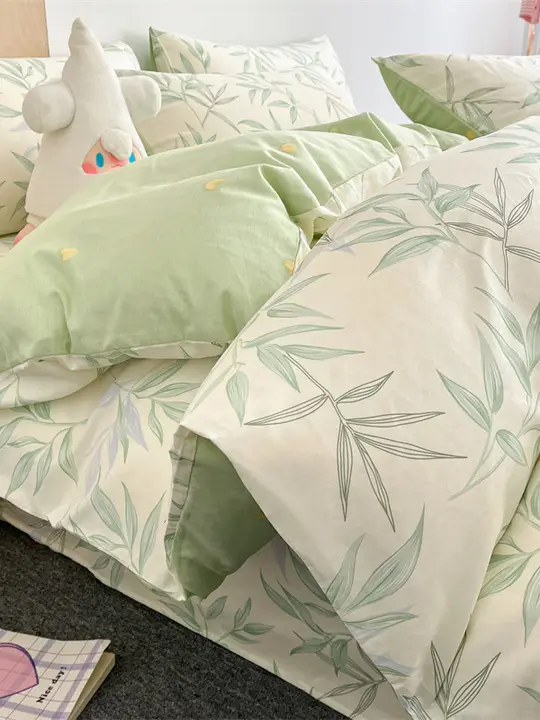 自然な雰囲気のコットン製ベッドリネン【四季対応・寝具セットアップ対応】