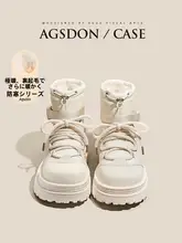 防水雪地靴【女性用・厚底・保温・滑り止め】