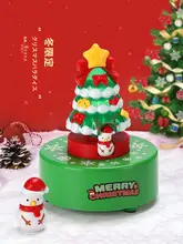 クリスマスツリーのミュージックボックス【スノーマン回転飾り・子供向けギフト】
