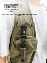 HIKEMAN アウトドア用タクティカルウェビングクリップ【三角フック・多機能・バックパック用】