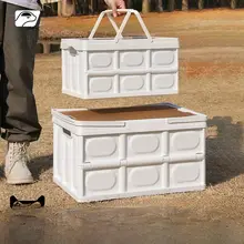 アウトドア収納ボックス・折りたたみテーブル【キャンプ用品・車載用・ピクニック】