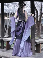 異国情緒漂うデザイン！羽袖付き半身スカート【漢服スタイル・改良版】