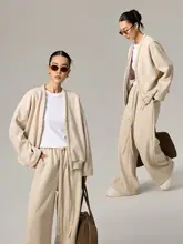 カーディガン パンツ 3点セット レディース ケーブル編み Vネック 長袖 おしゃれ デザイン 「ZzZHANG」
