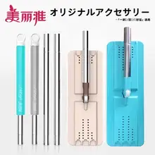 自動水切り機能付きフラットモップハンドル【手洗い不要・家用・替えモップヘッド対応】