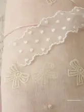 重厚な刺繍が施された雪紡生地 夏用 花柄の漢服用生地【防晒機能付き】