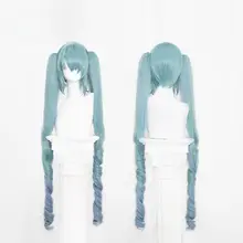 コスプレウィッグ【ツインテール・グラデーションカラー・クリップ付き】