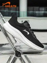 冬用 メンズランニングシューズ【軽量・通気性メッシュ・黒・低丈】
