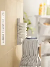 バルコニー用 折りたたみ式衣類収納ラック【穴あけ不要・多機能・省スペース】