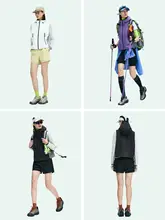 軽量防風登山用ベスト【アウトドア・女性用・コンパクトデザイン】