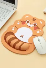 かわいいトラデザインのマウスパッド【オリジナル・腕をサポート・女性向け・高級感あり・ゲーミング対応】