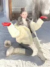 Camel 防寒性と耐久性に優れた 雪地靴【加毛・アウトドア・滑り止め・厚底】